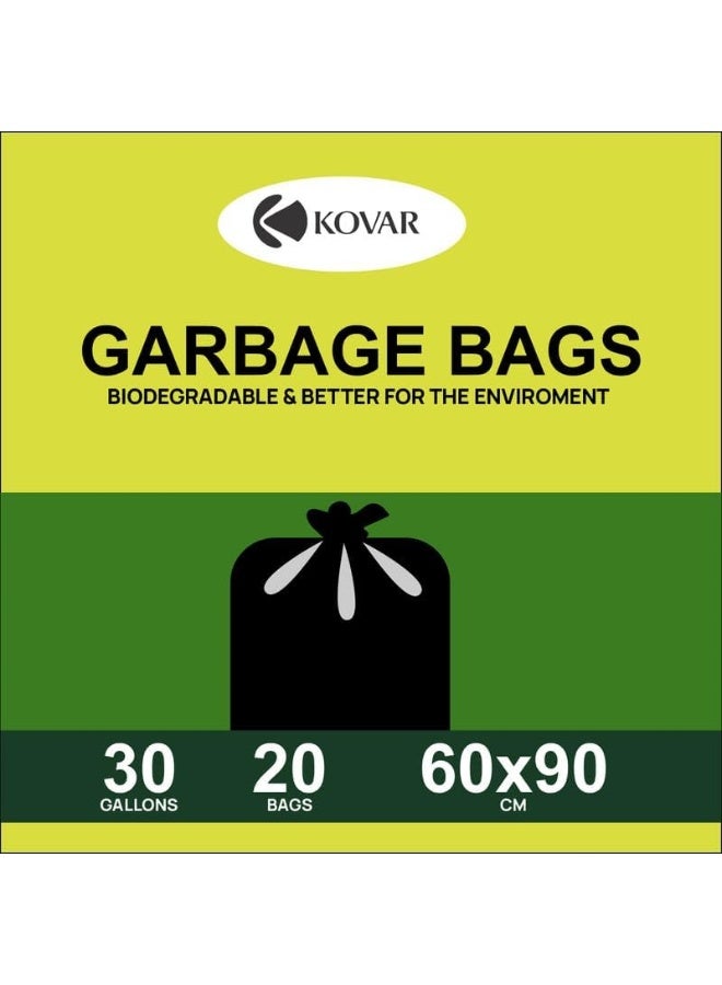 Kovar Biodegradable & Antibacterial Garbage Bags - 30 Gallon, 60X90Cm, 4-Pack Roll Set - Image 2