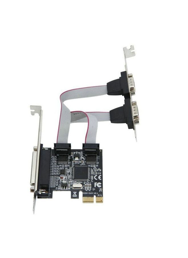 BURAQ Printer Parallel Port Riser Card PCIe PCI-e Adapter  - Image 2