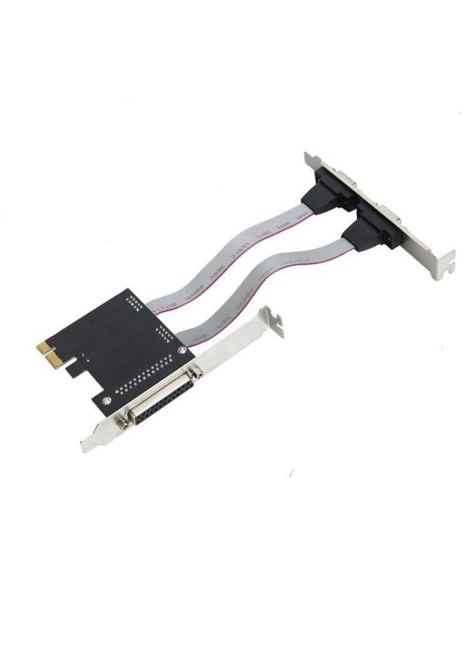 BURAQ Printer Parallel Port Riser Card PCIe PCI-e Adapter  - Image 3