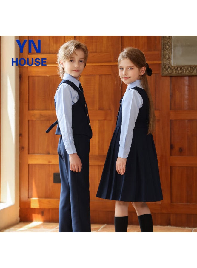 Yinuofang Children's Performance Suit Set Boys And Girls Group Performance Clothing Host Suit Girls Dress Set - Image 3