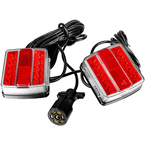 WUSHIXAN Magnetic Trailer Light Kit for Towing, 24ft Cable With 7-Pin Plug, IP68 Waterproof, DOT Certified - Image 1