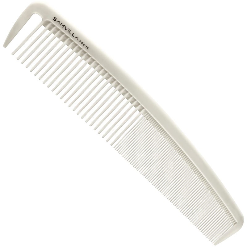 Sam Villa Signature Series Wide Cutting Comb Ivory