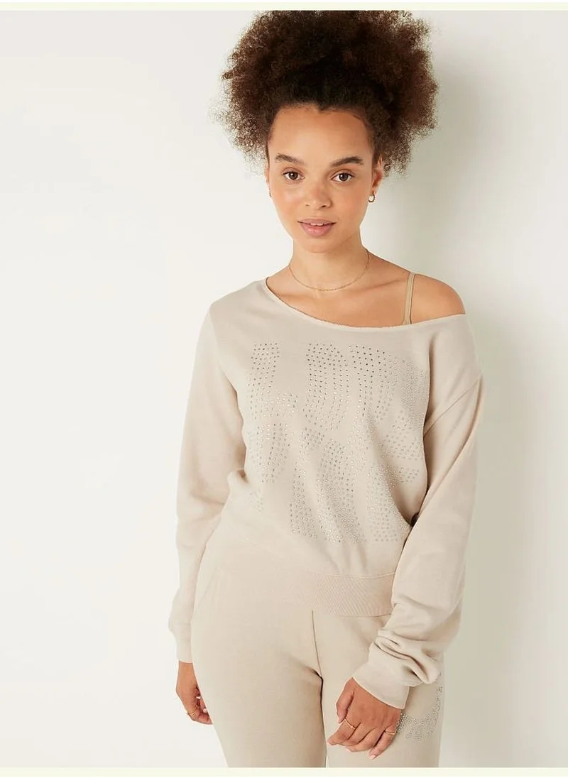 PINK Cropped Sweatshirt