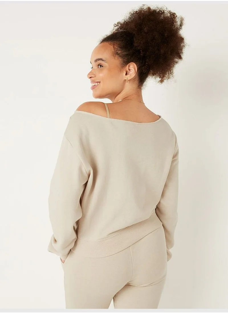 PINK Cropped Sweatshirt