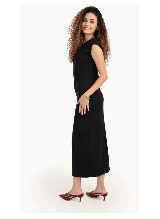 Carina Black Slim Fit Dress  - Image 2