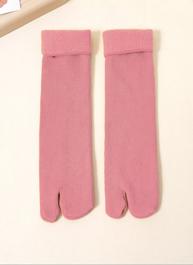 FIMS Women Pack Of 3 Striped Calf Length Thumb Socks - Image 4