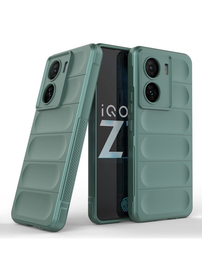 ZAPCASE غطاء خلفي من زابكيس لجهاز iQOO Z7 5G / iQOO Z7s 5G | متوافق مع غطاء خلفي لجهاز iQOO Z7 5G / iQOO Z7s 5G | غطاء سحري من السيليكون السائل مع حماية للكاميرا | أخضر داكن - Image 1