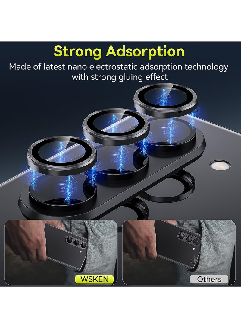 Rock Pow WSKEN for Z Fold 5 Camera Lens Protector Case Cover  Anti Scratch Ultra HD Tempered Metal Glass Camera Screen Protector Shockproof Film for Samsung Galaxy Z Fold 5 5G 2023 Accessories Black  - Image 3