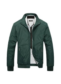Generic New Men's Spring and Autumn Business Style Slim Green Jacket  - Image 1