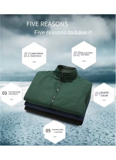 Generic New Men's Spring and Autumn Business Style Slim Green Jacket  - Image 2