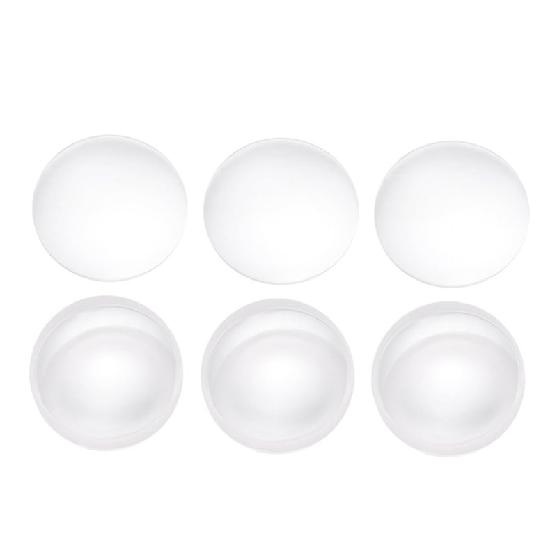 عدسة زجاجية بصرية مزدوجة التحدب 6 قطع لمشاريع العلوم والحرف اليدوية - Image 1