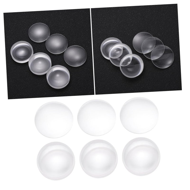 عدسة زجاجية بصرية مزدوجة التحدب 6 قطع لمشاريع العلوم والحرف اليدوية - Image 4