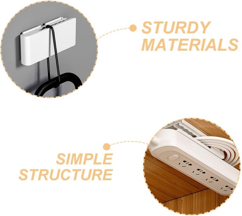Wall Mounted Self Adhesive Power Strip Holder Organizer Durable Material Space Saving Design - Image 5