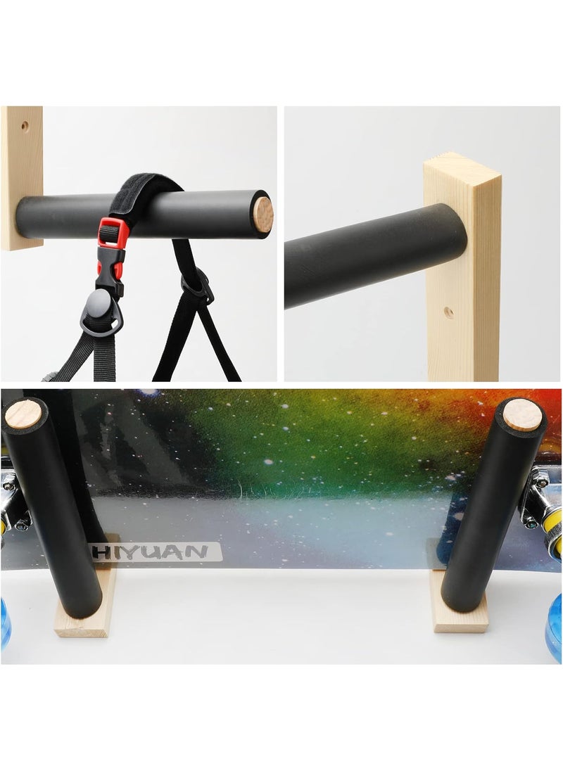 BEARUT Skateboard Rack Longboard Storage Rack Ski Snowboard Holder Wall Mount Floating Shelf Skateboard Organizer  - Image 4