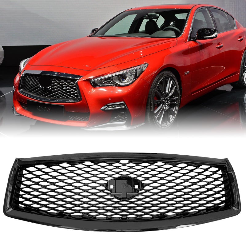شبكة ماتماكرو سوداء لسيارة إنفينيتي Q50 2014-2017