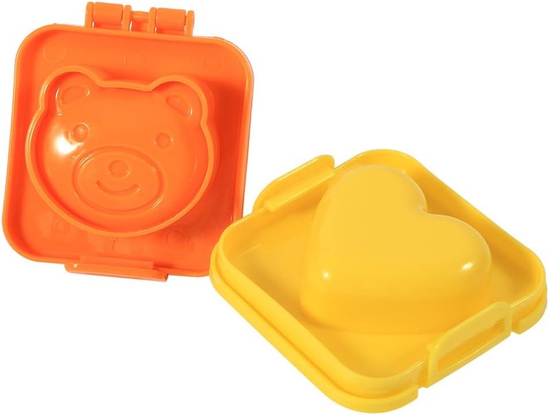 Diy Cartoon Egg Mold 6pcs Cute Style Fish Car Heart Shape Egg Sushi Eggs Cute Mold Mould Pan Cooking Rice Mold Food Grade Cartoon For Kids - Image 5
