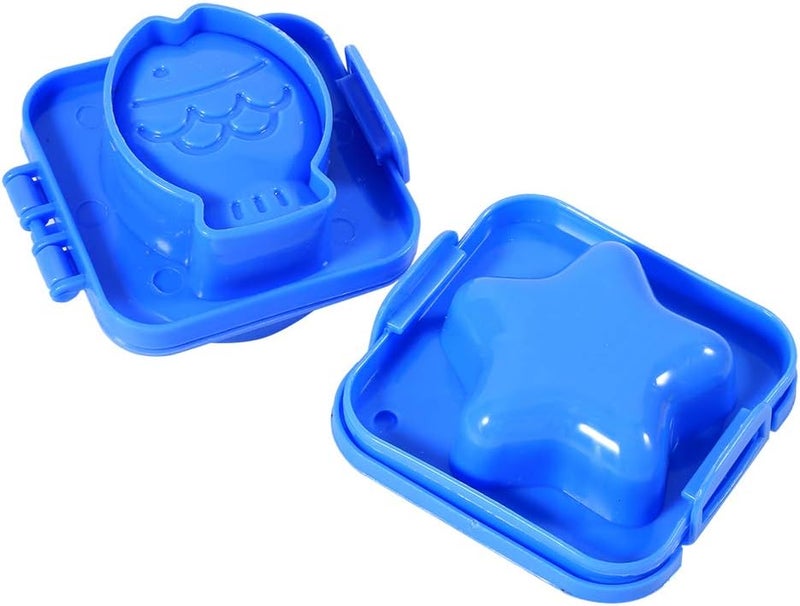 Diy Cartoon Egg Mold 6pcs Cute Style Fish Car Heart Shape Egg Sushi Eggs Cute Mold Mould Pan Cooking Rice Mold Food Grade Cartoon For Kids - Image 2