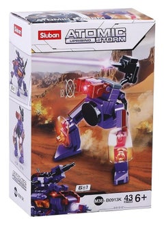 Sluban Atomic Storm Series - Blocker Robot Building Blocks 43 PCS 