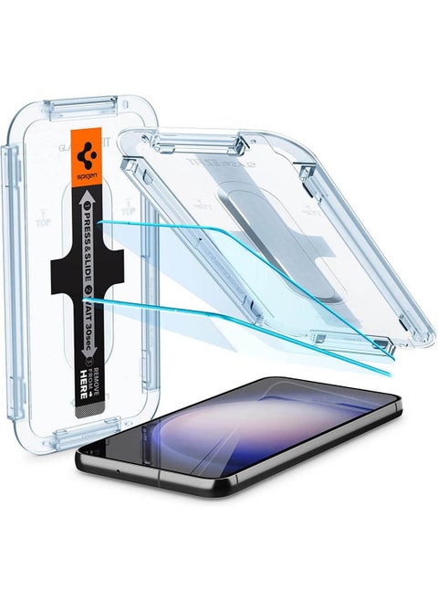 GLAStR EZ Fit for Samsung Galaxy S23 PLUS Tempered Glass Screen Protector [2 PACK] with Easy Install Tray