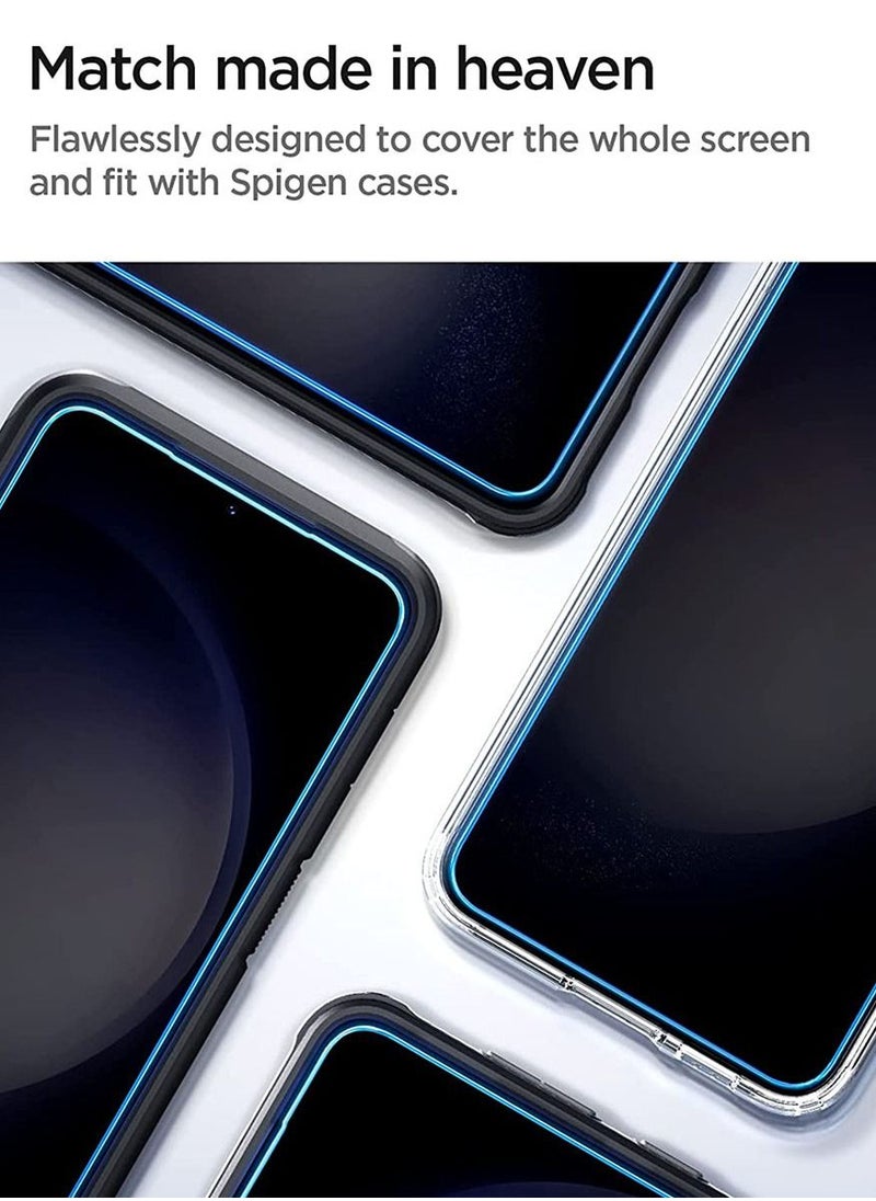 GLAStR EZ Fit for Samsung Galaxy S23 PLUS Tempered Glass Screen Protector [2 PACK] with Easy Install Tray