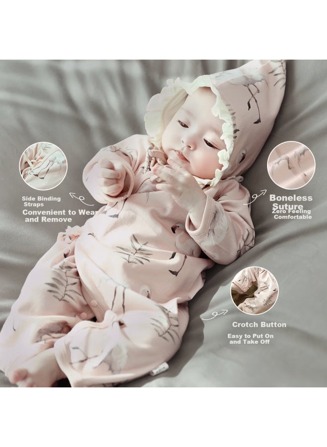 Balipig Newborn Baby Clothes 2-piece Set Full Moon Class A Cotton Male Baby Ha Clothes Wind Female Spring And Autumn Style Jumpsuit - Image 3
