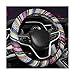 FSTURIOS Boho Steering Wheel Cover 15 Inch Coarse Flax Cloth Ethnic Style AntiSlip Car Wheel Wrap Universal Breathable Bohemian Steering Wheel Protector for Cars Vans Trucks B - Image 2
