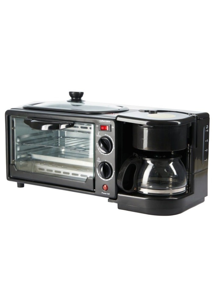 سونفير ماكينة صنع الإفطار 3 في 1 مع فرن وشواية وماكينة صنع القهوة 7 L 1050 W sf-4004x اسود - Image 4