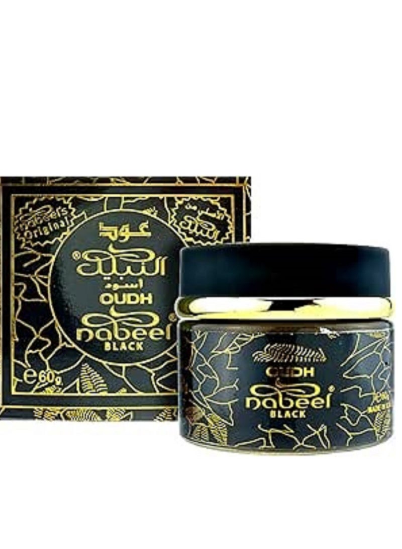 نبيل بخور عود أسود/ذهبي 60جرام