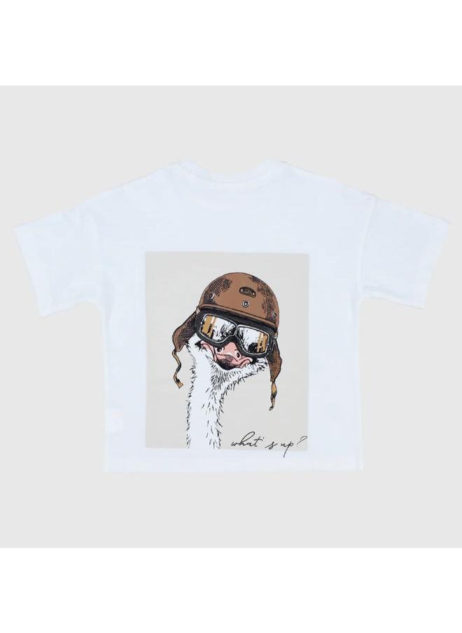 Our kids - Ostrich Pilot Short-Sleeved T-Shirt - Image 1