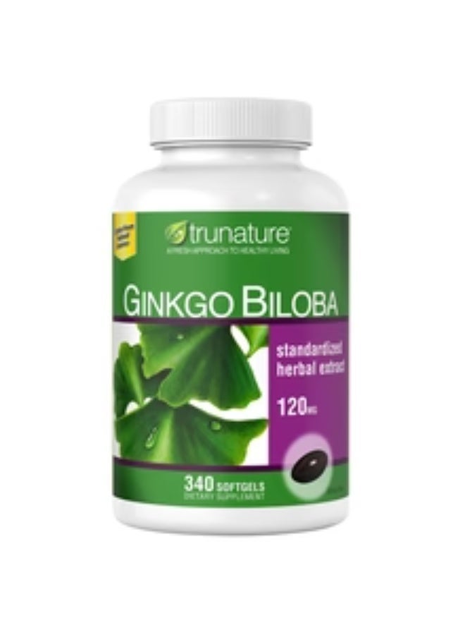 Trunature Ginkgo Biloba, 340 Softgels - Image 2