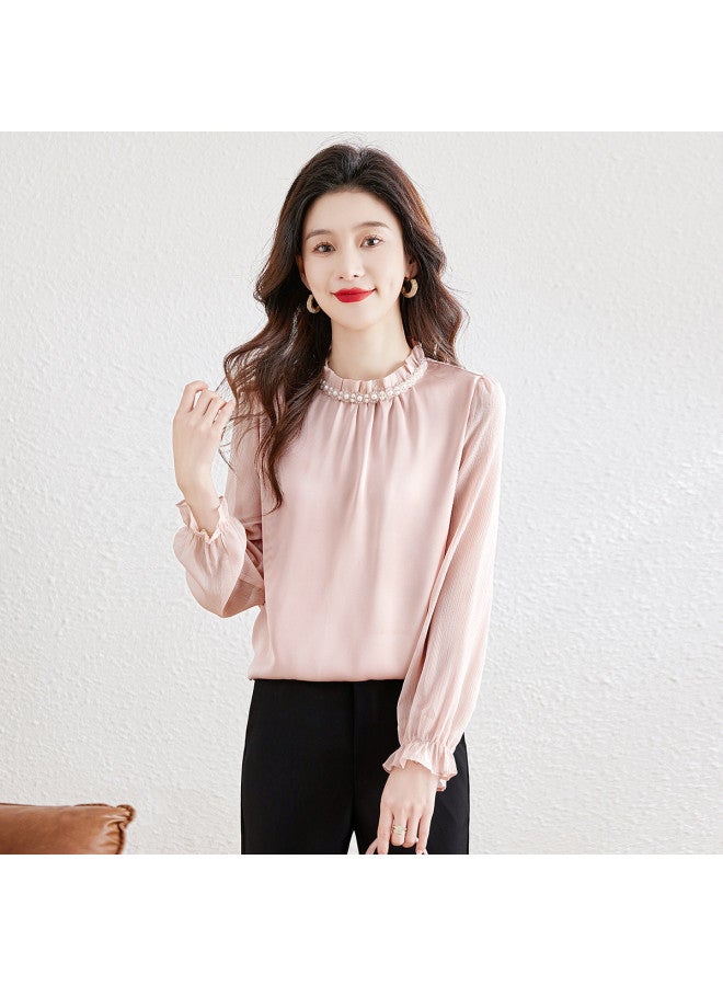 Cypress House new Autumn Women's Fashion Long Sleeve Office Blouse With Plus Sizes Available - Image 2
