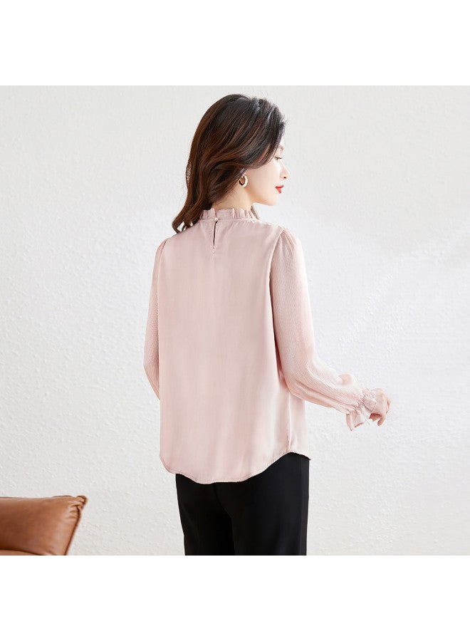 Cypress House new Autumn Women's Fashion Long Sleeve Office Blouse With Plus Sizes Available - Image 3