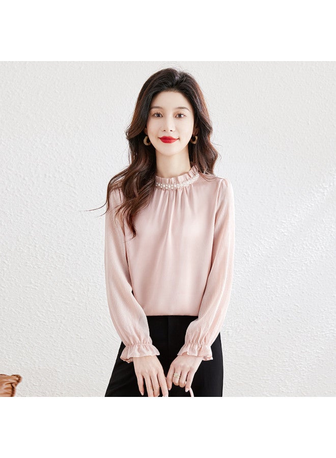 Cypress House new Autumn Women's Fashion Long Sleeve Office Blouse With Plus Sizes Available - Image 5