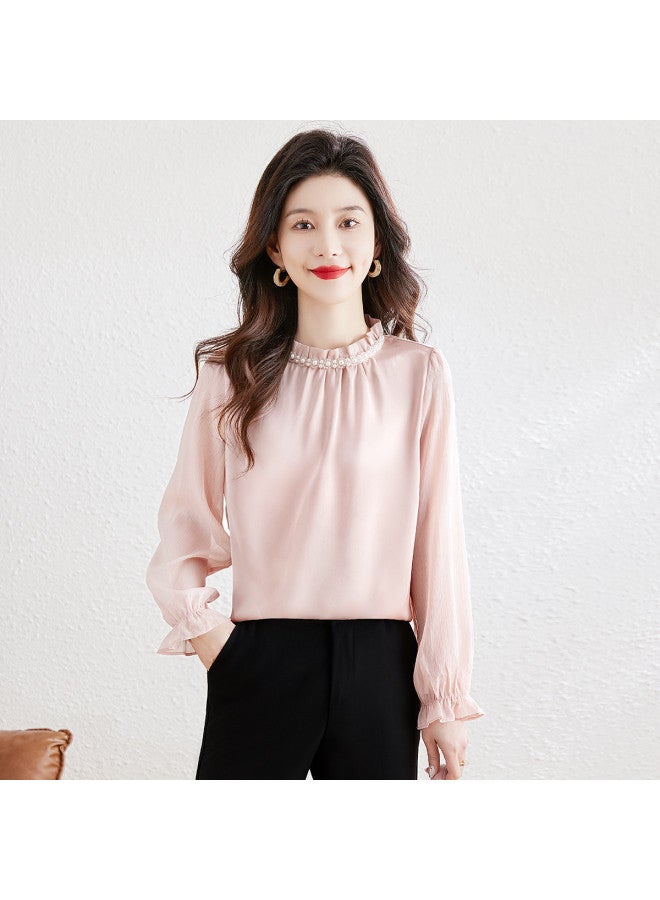 Cypress House new Autumn Women's Fashion Long Sleeve Office Blouse With Plus Sizes Available - Image 4