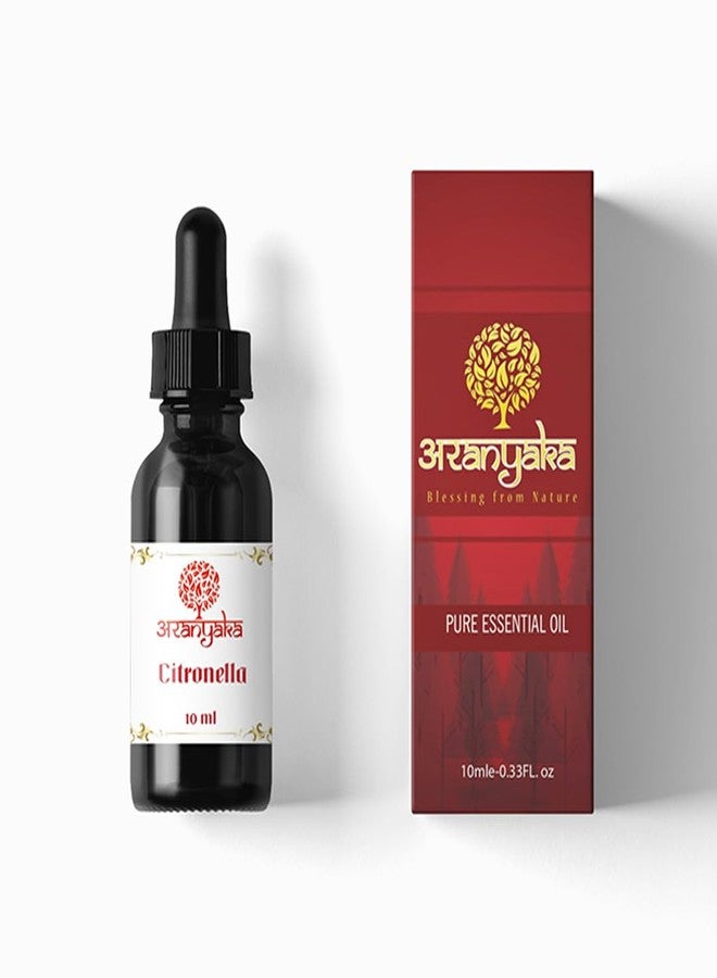 100% Pure Citronella Essential Oil – Natural Aromatherapy Oil for Diffuser, Bath, Skin & Hair – Therapeutic Grade, Undiluted, 10ml - Image 2