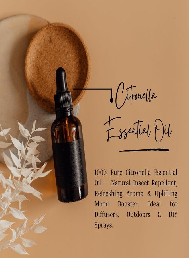 100% Pure Citronella Essential Oil – Natural Aromatherapy Oil for Diffuser, Bath, Skin & Hair – Therapeutic Grade, Undiluted, 10ml - Image 5