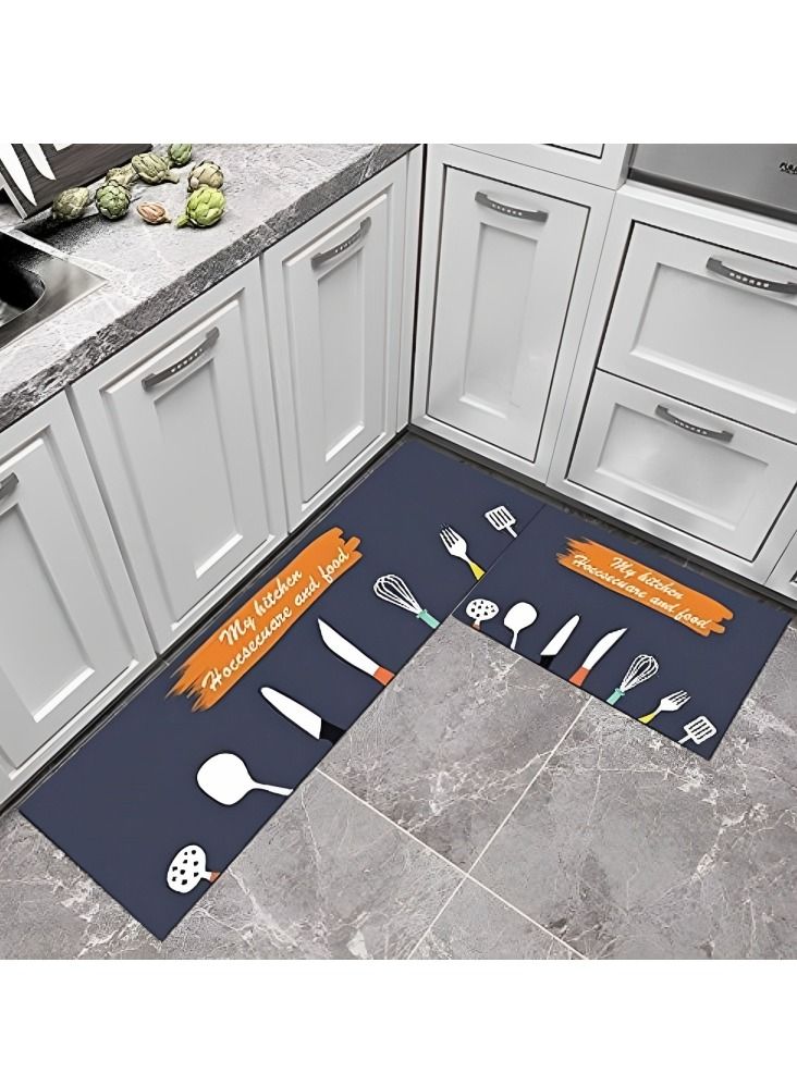 Hi homey 2-Piece Super absorbent soft non-slip quick drying Kitchen Floor Mat Set - Image 1