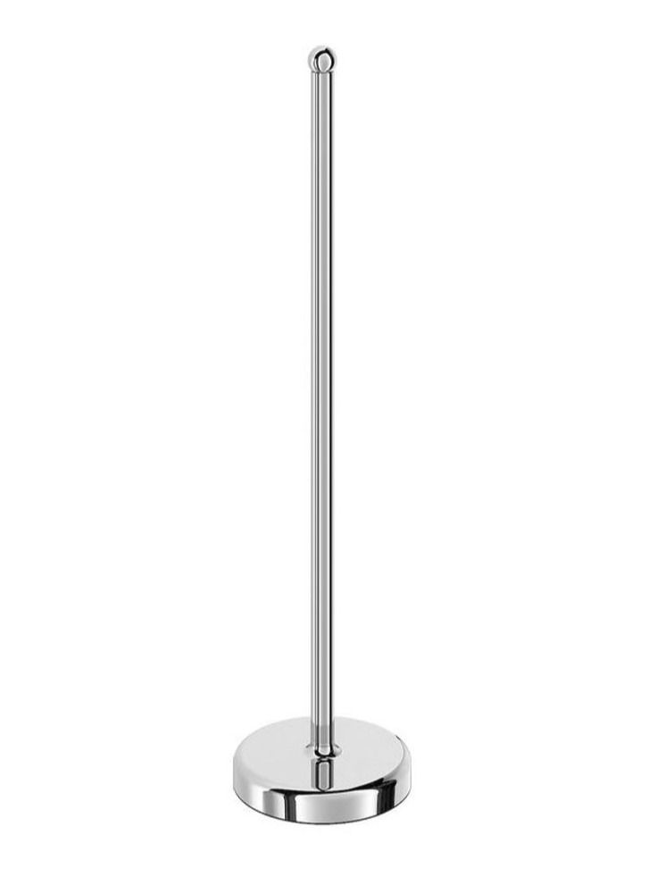 VOXNAN Toilet Roll Stand Chrome Effect Multicolour 10cm - Image 1