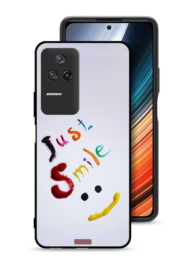 Tolwak Xiaomi Redmi K40S Protective Case Cover Just Smile - Image 1