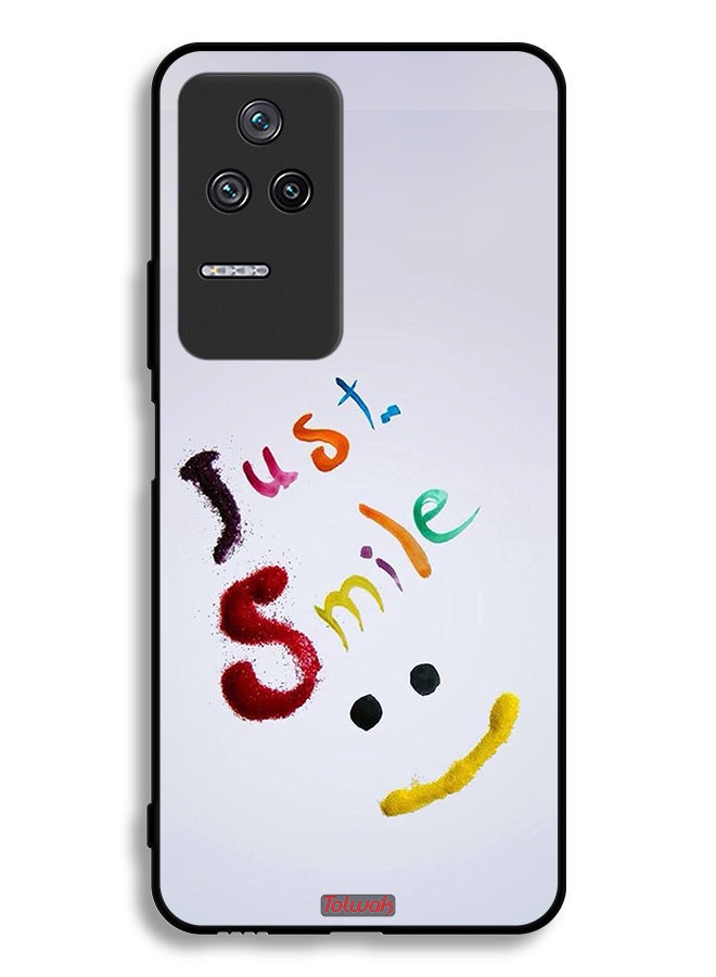 Tolwak Xiaomi Redmi K40S Protective Case Cover Just Smile - Image 2