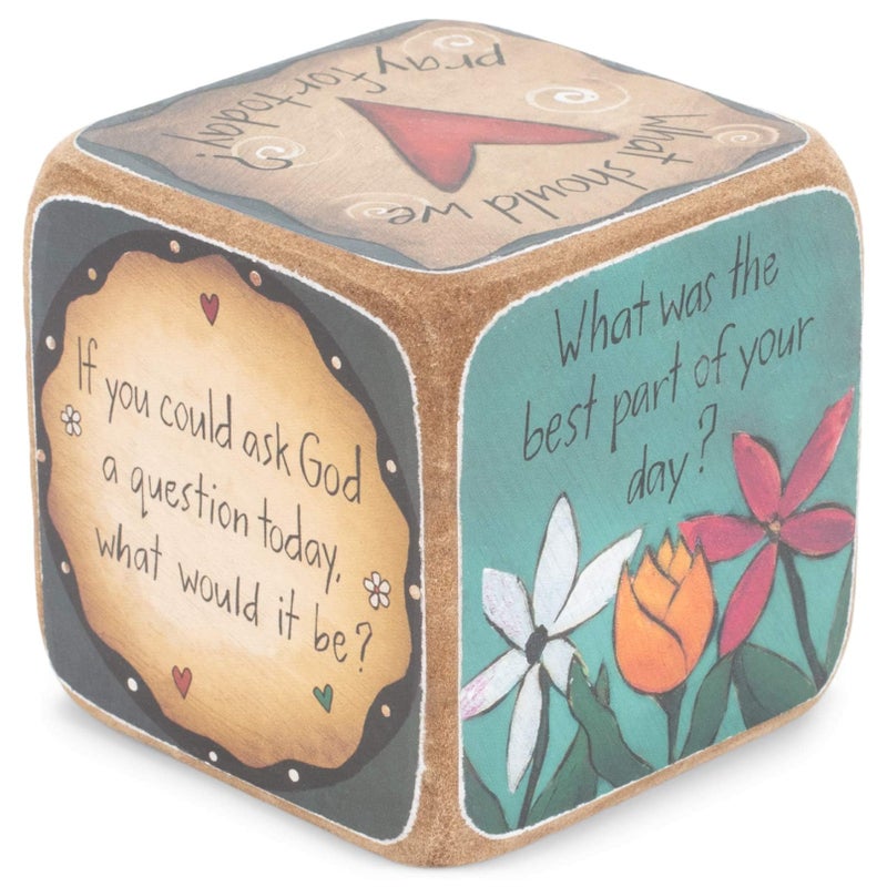 DEMDACO Table Talk Sweet Table Prayer Conversation Dice 3 in Square - Image 2