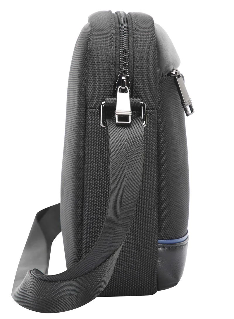 Bopai  Unisex Premium Side Sling Bag Water Resistant Synthetic Leather Crossbody Bag for Travel Office Business, BO-SL921, Black  | Best Price UAE