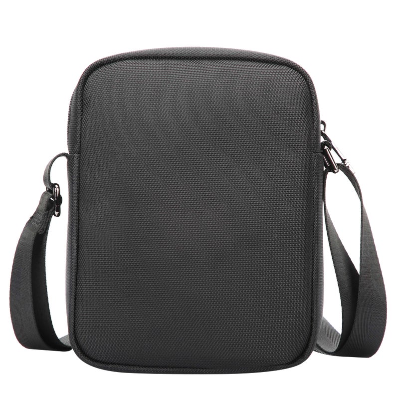 Bopai Unisex Premium Side Sling Bag Water Resistant Synthetic Leather Crossbody Bag for Travel Office Business, BO-SL921, Black - Image 3