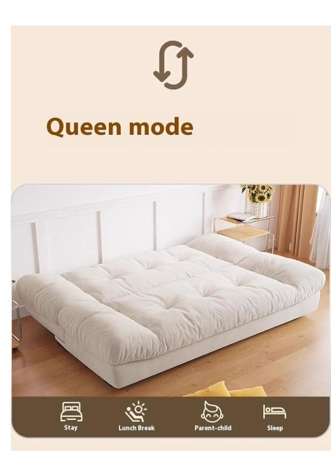 Poppins Home Modern 3-Seater Convertible Sofabed – Ultra Soft Tufted High Density Foam, Minimalist Scandinavian Style for Bedroom or Hotel Space Saving Folding Living Room Furniture (Chocolate) - Image 3