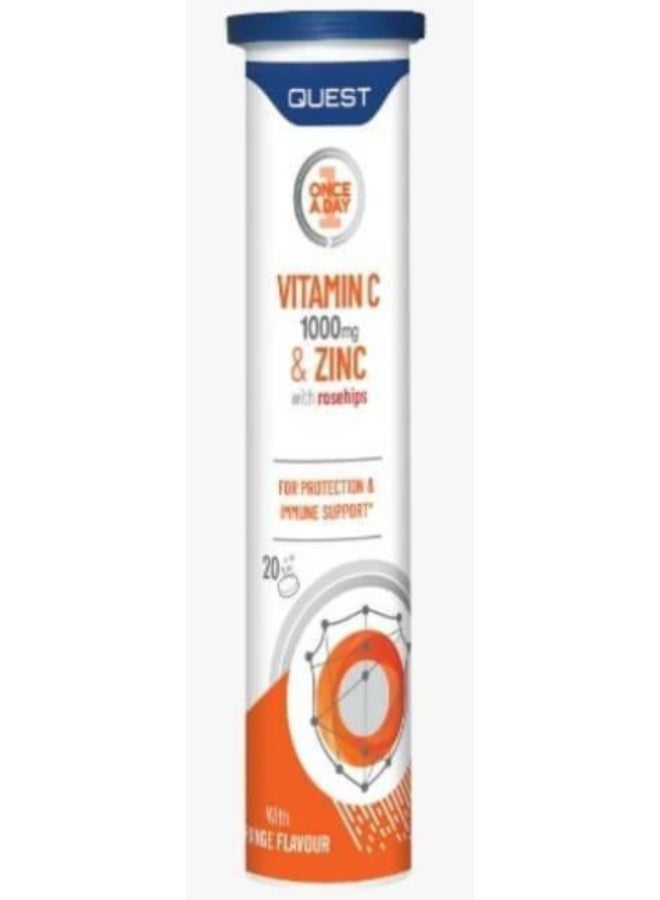 Quest Vitamin C 1000mg & Zinc 20s Effervescent