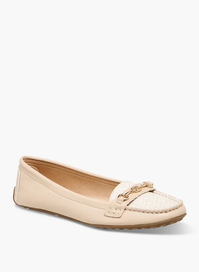 Celeste Women'S Monogram Print Slip-On Loafers