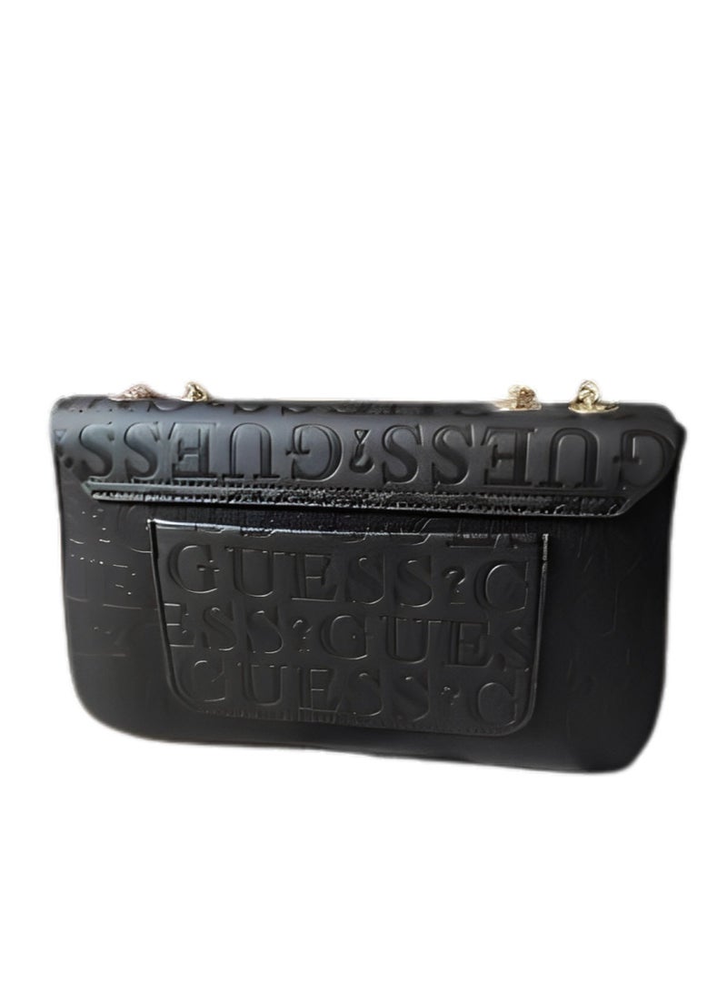 GUESS Women's Embossed Monogram Shoulder Bag - Image 3