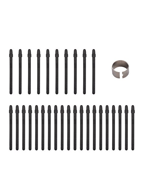 30PCS Stylus Pen Nibs and Pen Clip for T505 Professional Graphics Drawing Tablet Stylus Pen Black