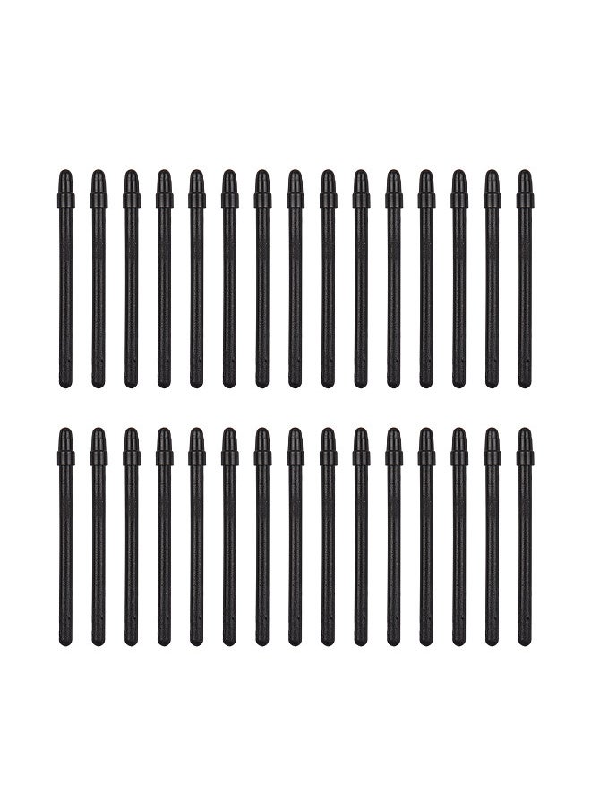30PCS Stylus Pen Nibs and Pen Clip for T505 Professional Graphics Drawing Tablet Stylus Pen Black