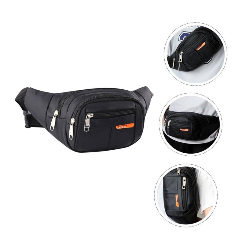 Waterproof Nylon Waist Pack Adjustable Strap For Men Outdoor Hiking Travel Running - Image 5
